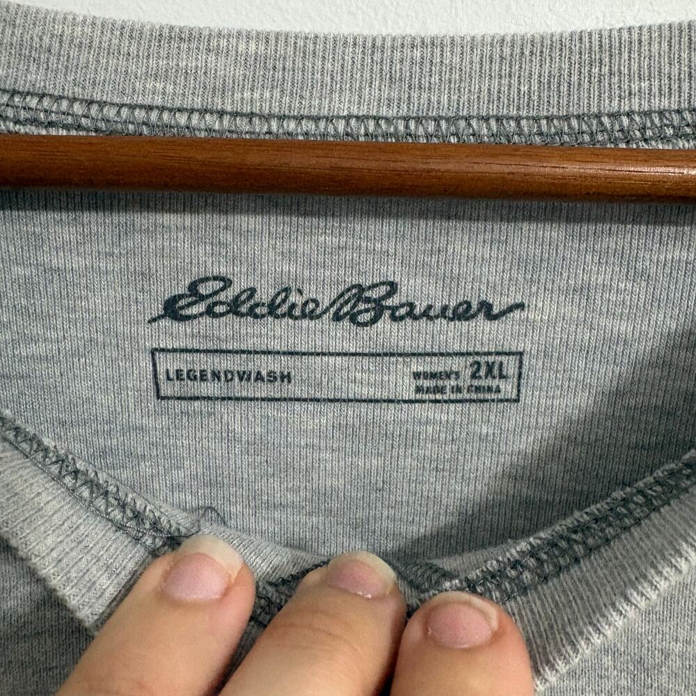 Eddie Bauer Women's 2XL Heather Gray Long Sleeve Ducks with Boots Cottage - Picture 3 of 7
